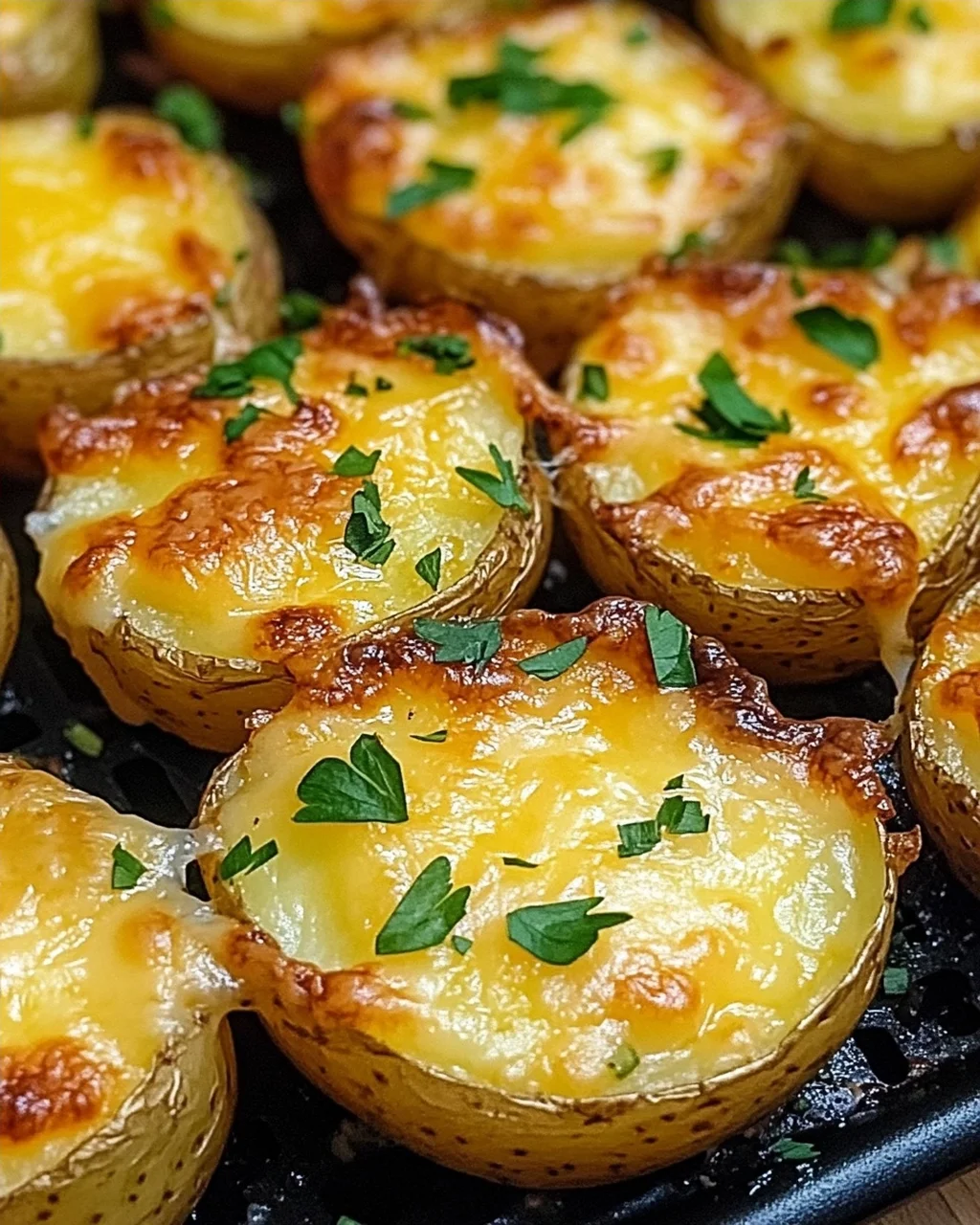 Air Fryer Cheesy Potatoes