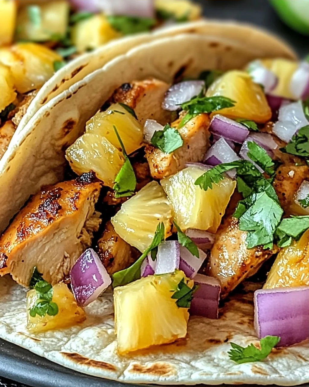 Ananas-Hühnchen-Tacos für den Sommergenuss