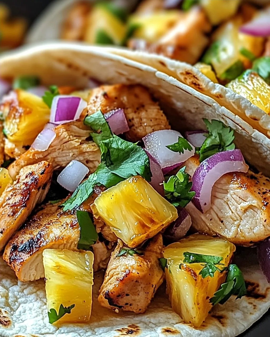 Ananas-Hühnchen-Tacos für den Sommergenuss