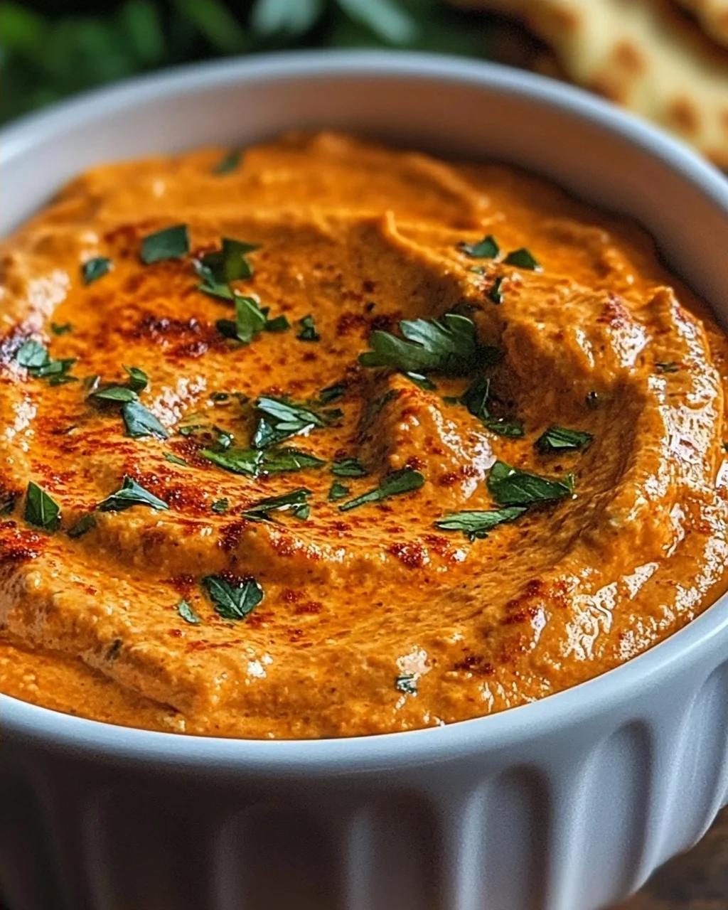 Creamy Roasted Red Pepper Dip