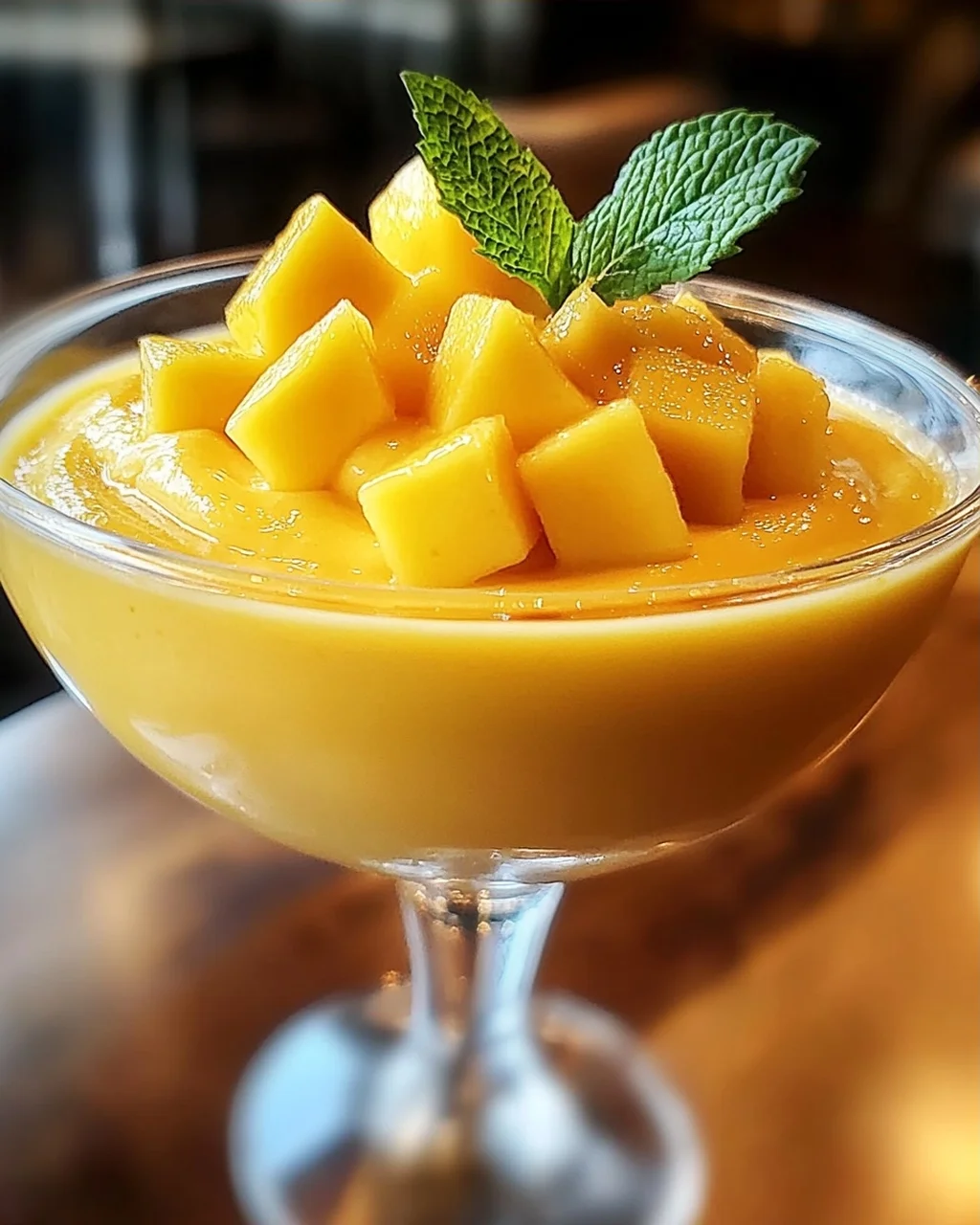 Cremige Mango-Mousse
