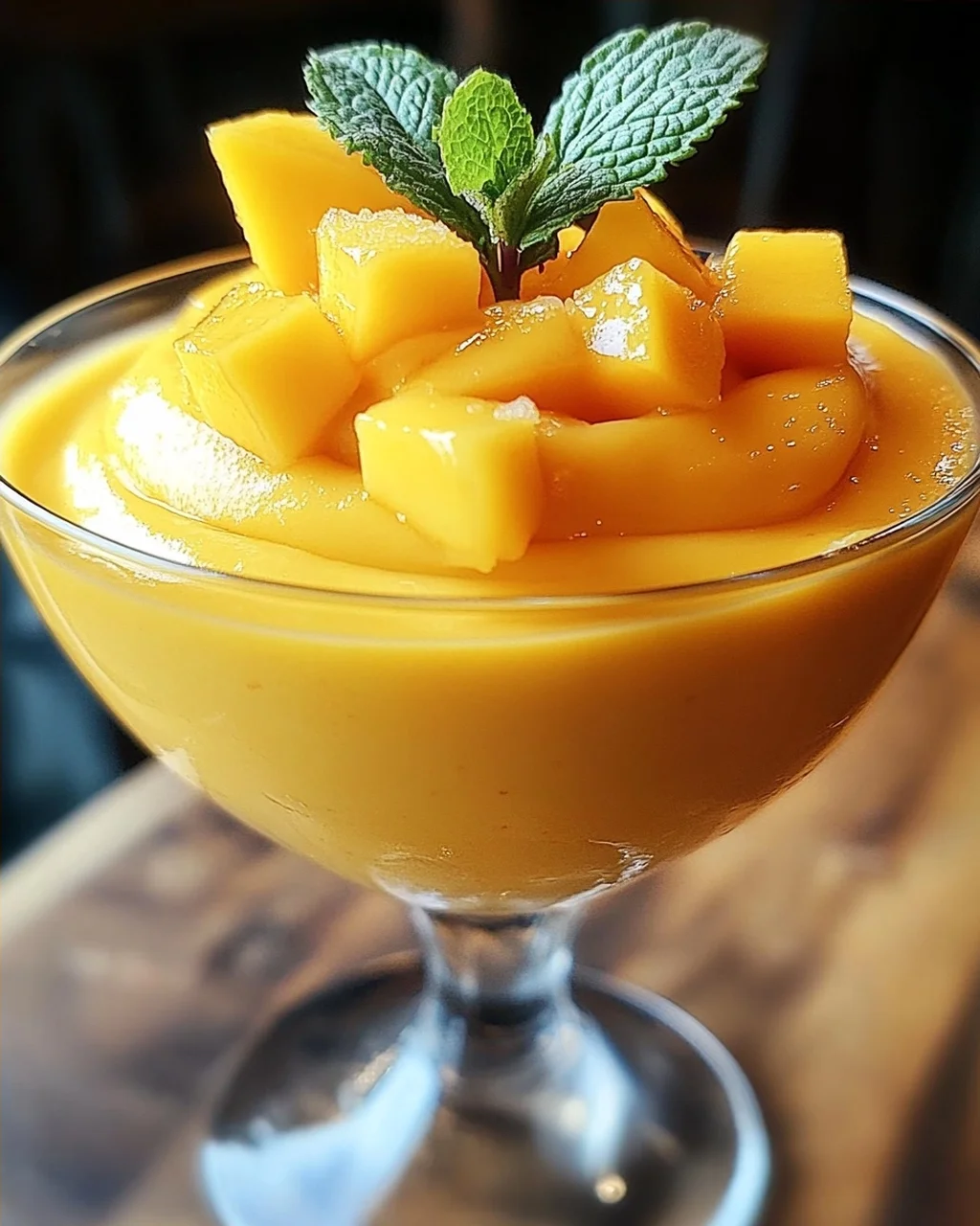 Cremige Mango-Mousse