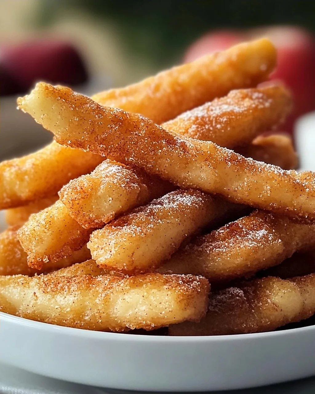 Crispy Air Fryer Apple Sticks Recipe - Healthy Snack Idea