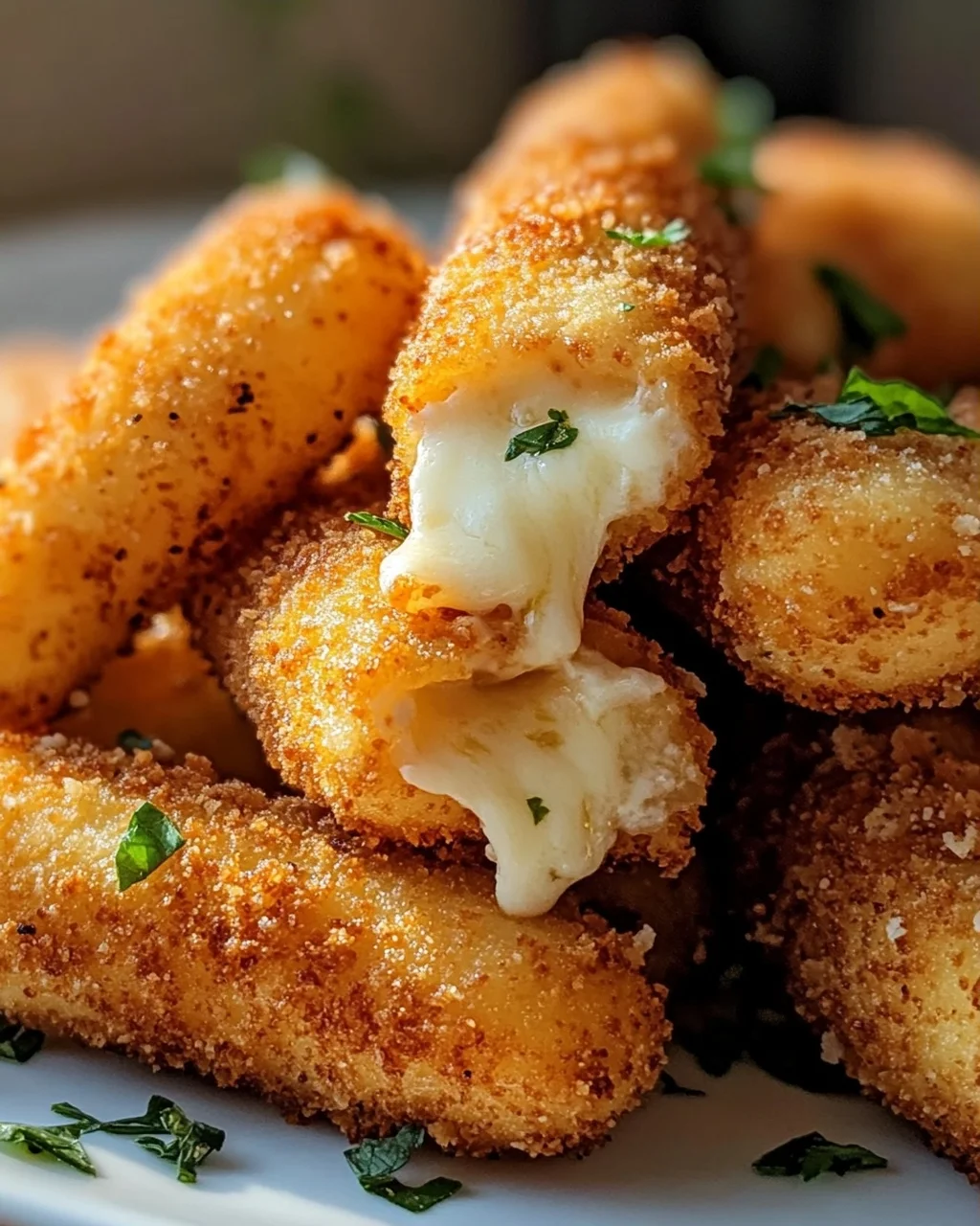 Crispy Mini Mozzarella Sticks from the Airfryer