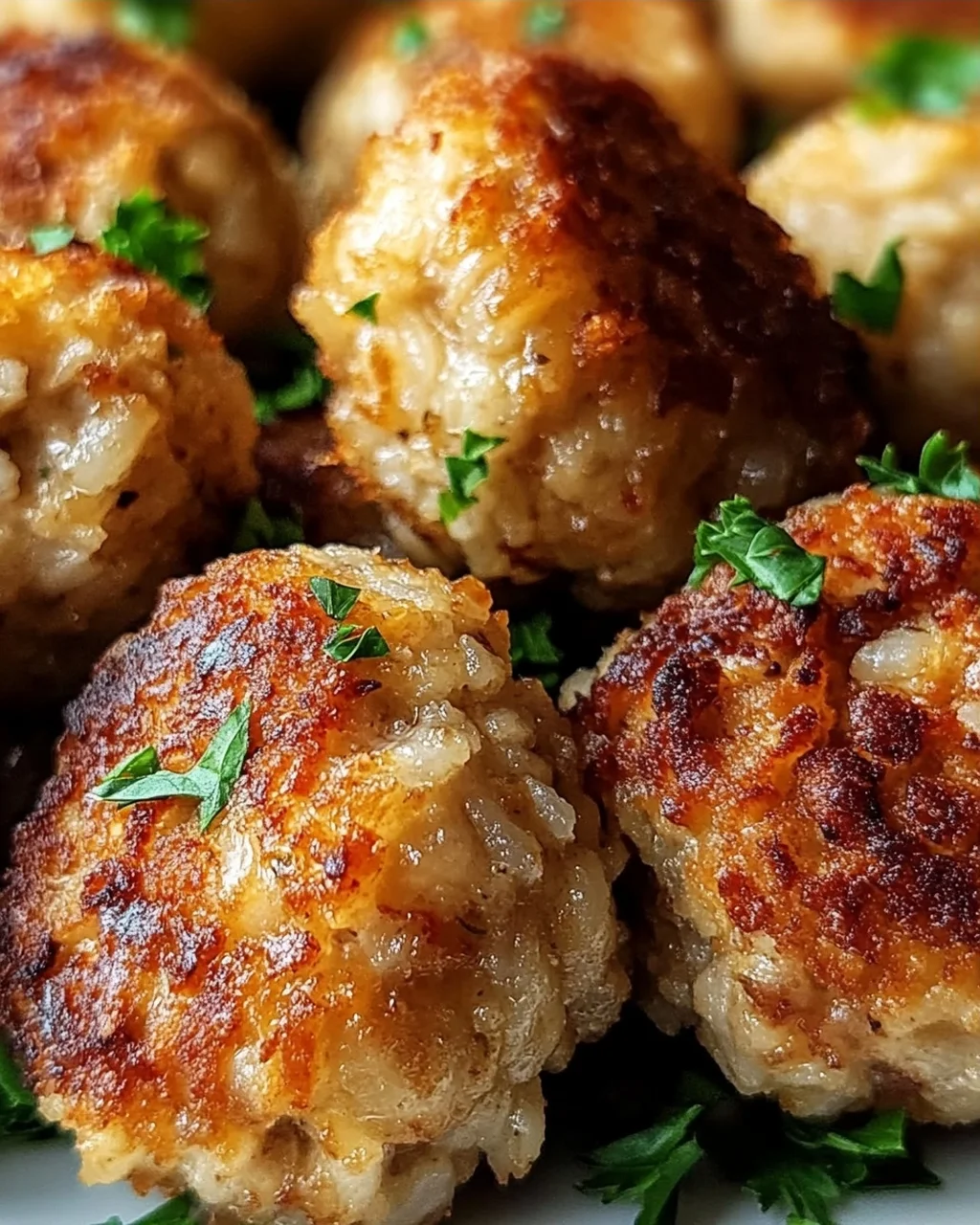 Crispy Rice Meatballs from the Air Fryer