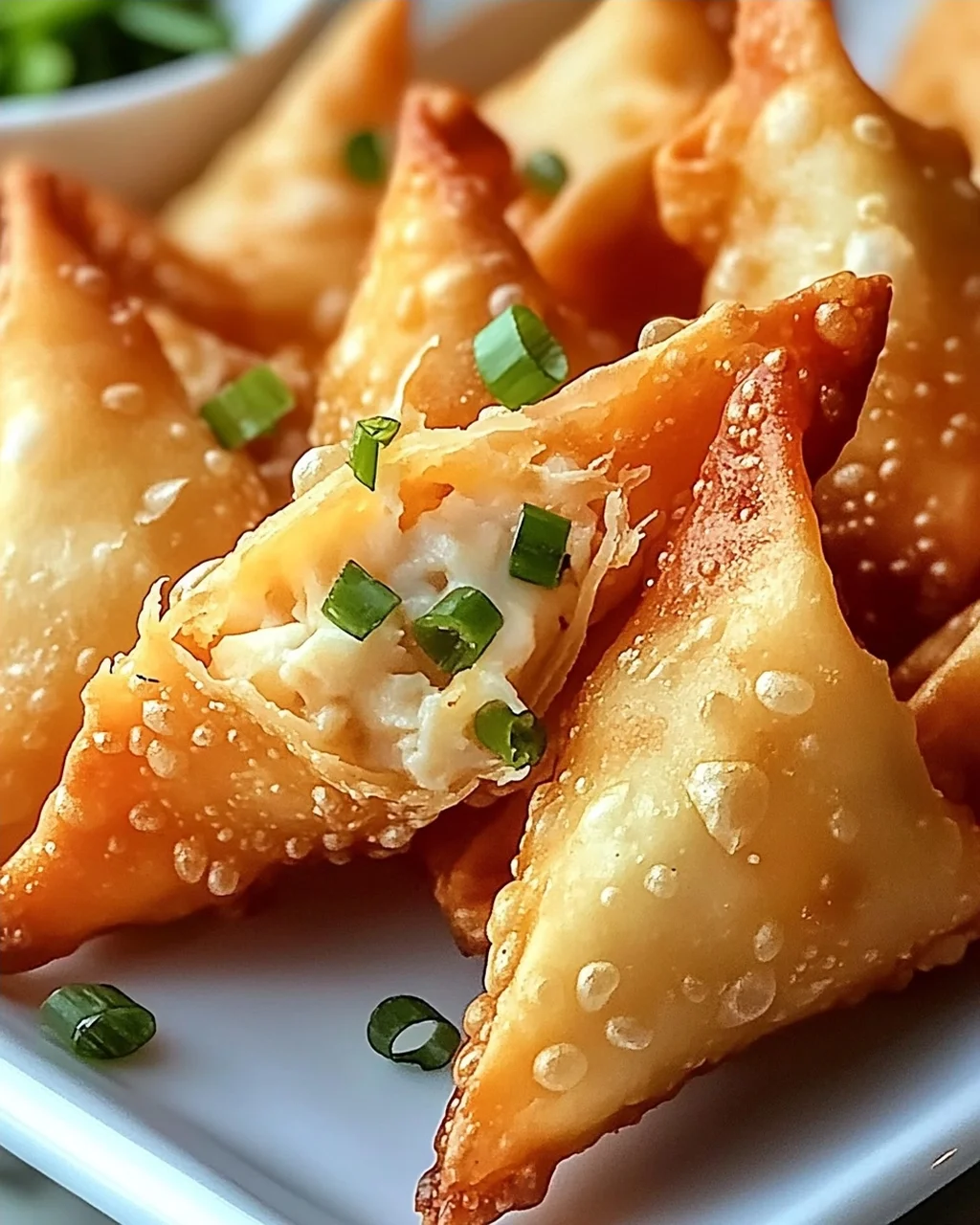 Einfache Reisblatt-Krabben-Rangoons