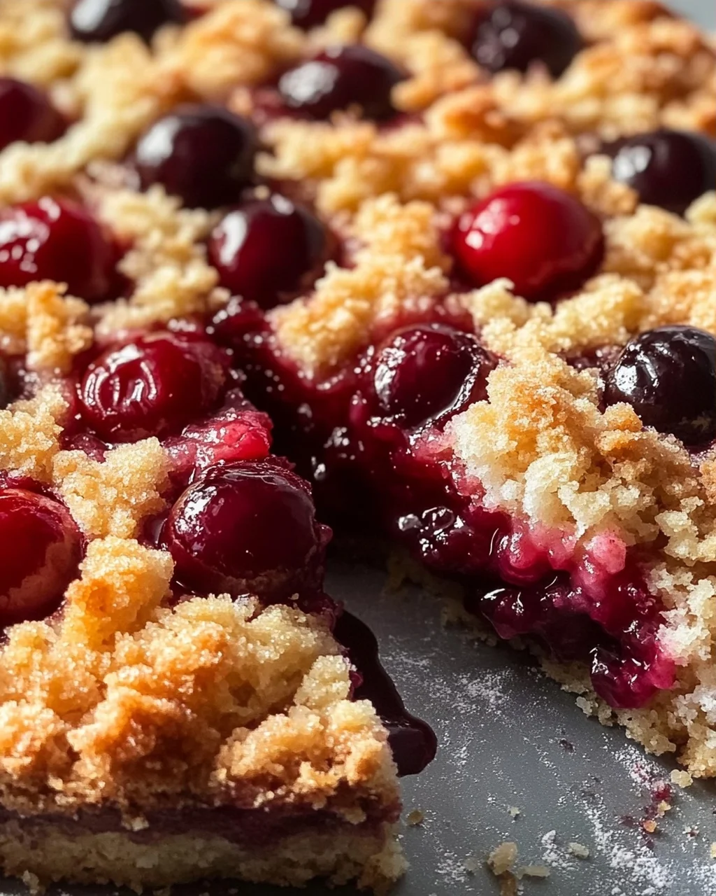 Einfacher und schneller Kirsch-Streusel-Kuchen