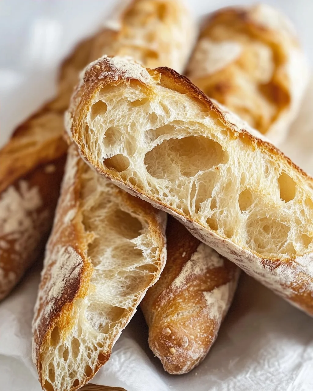 Einfaches Rezept für knuspriges Baguette