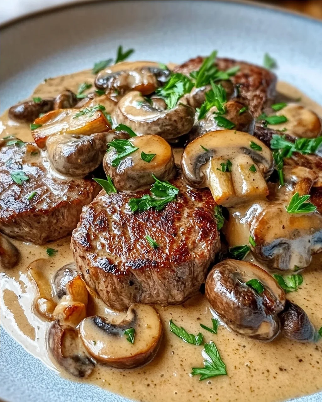 Filettopf Mit Champignons