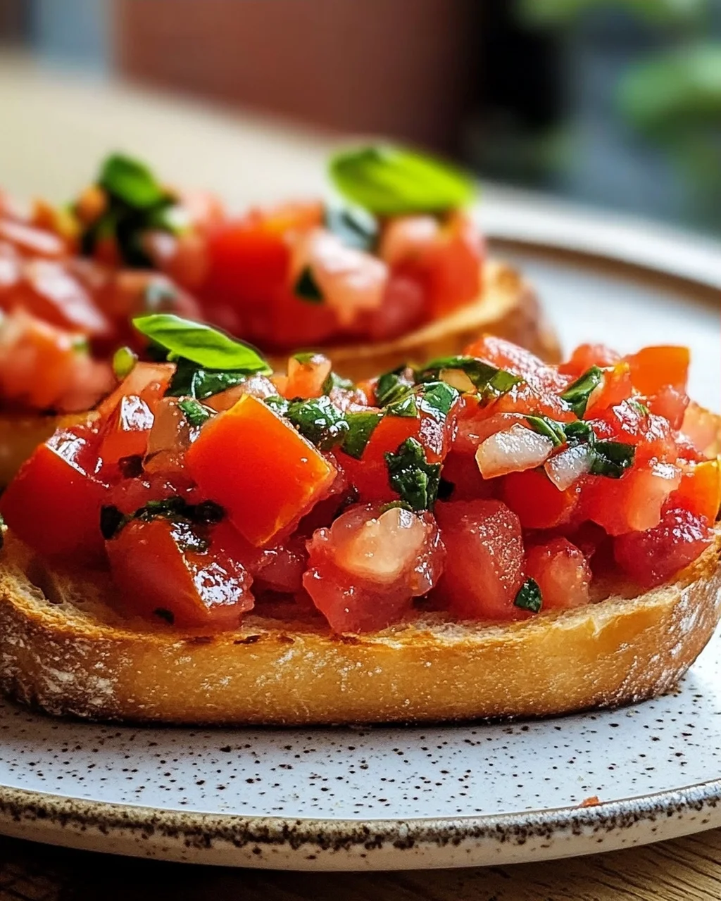Frische Tomaten Bruschetta