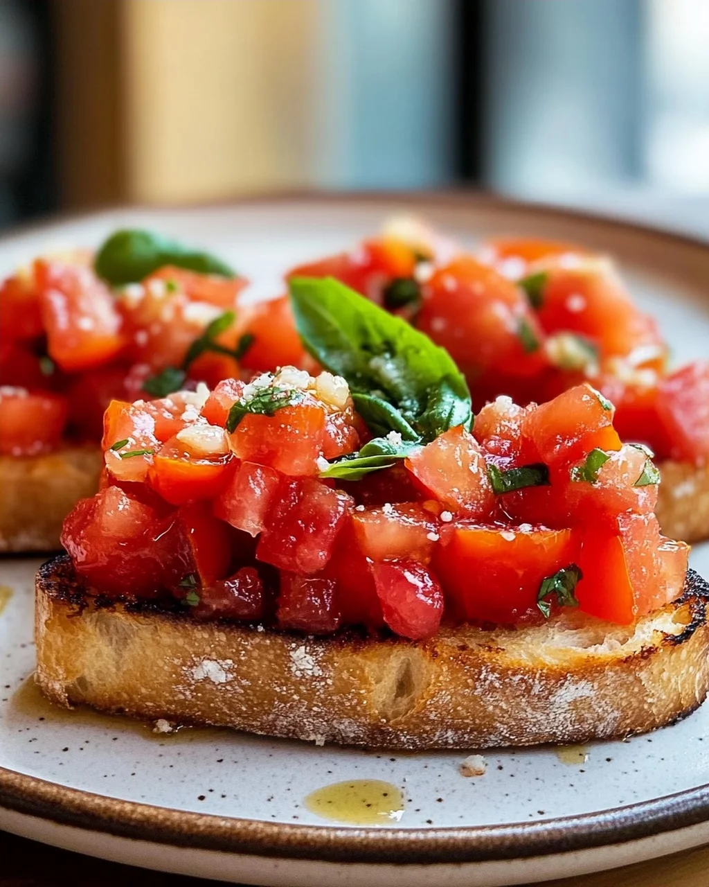 Frische Tomaten Bruschetta