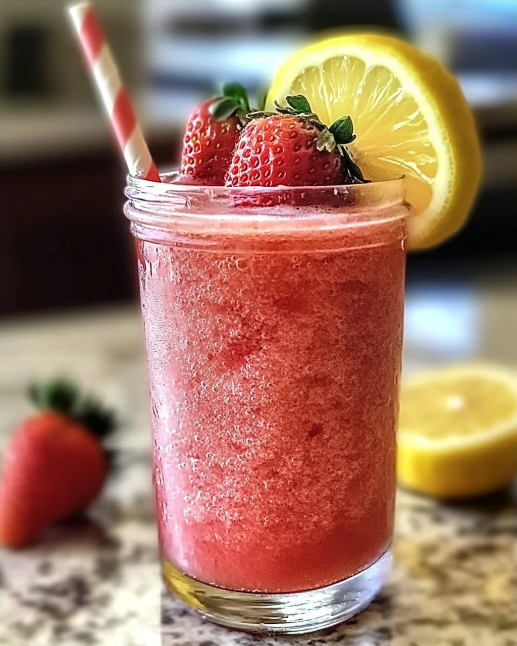 Frosted Erdbeer-Limonade: Erfrischend und Gesund