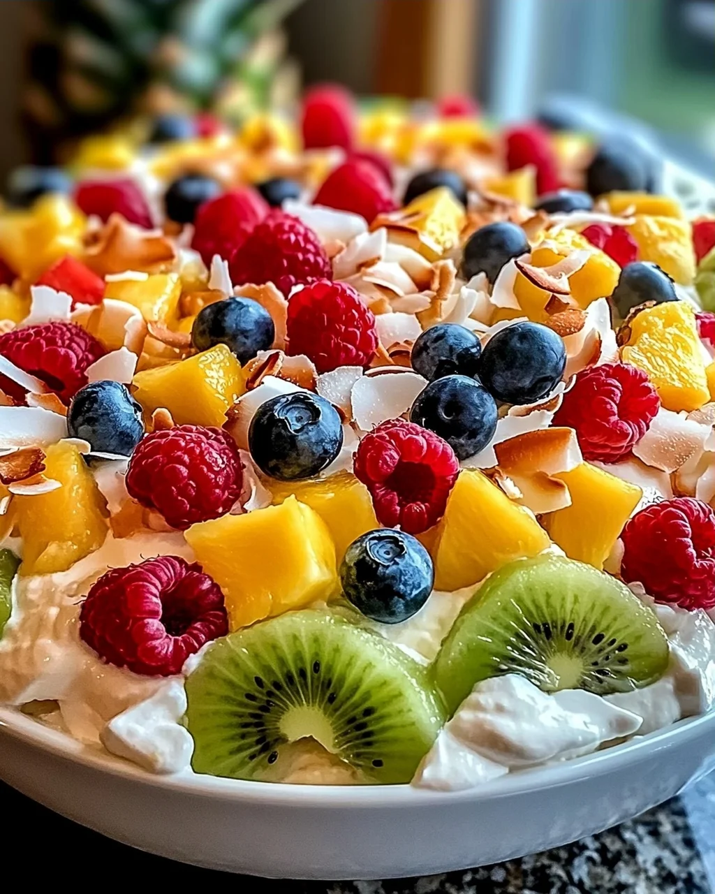 Hawaiian Käsekuchen Salat für den perfekten Sommergenuss