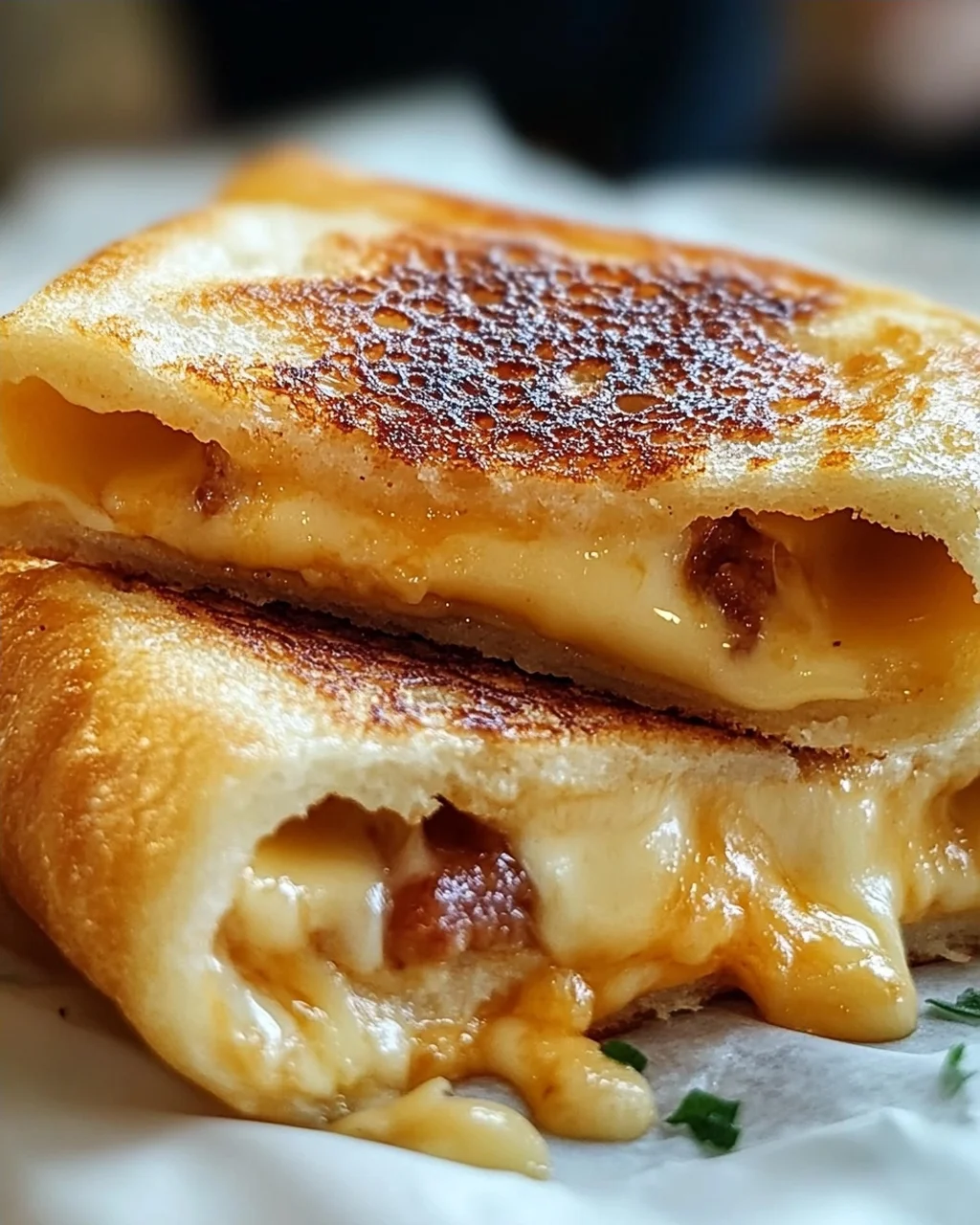 Käse-Genuss in knusprigen Roll-Ups