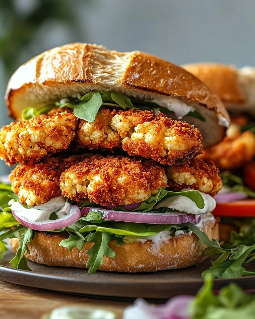 Knusprige Blumenkohl-Steak-Sandwiches: Dein veganer Genuss!