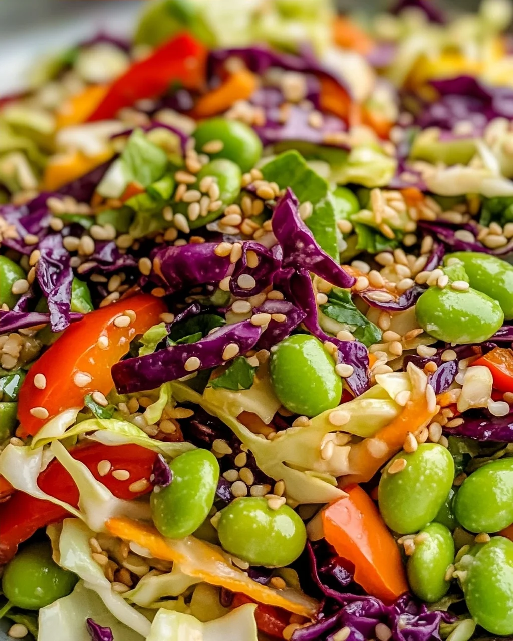 Knuspriger Kohl-Edamame-Salat – Gesund und lecker!