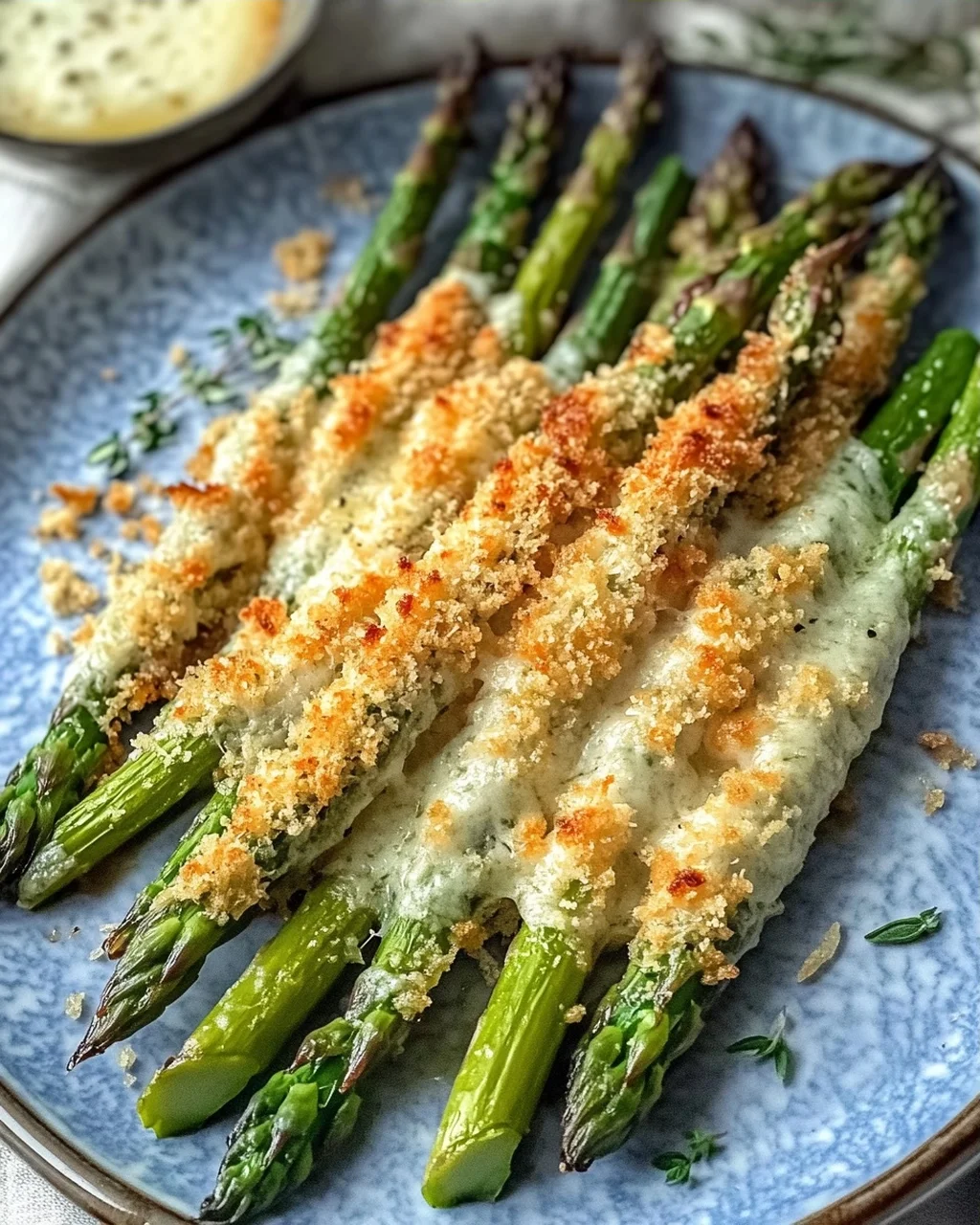 Knuspriger Parmesan Spargel aus dem Ofen
