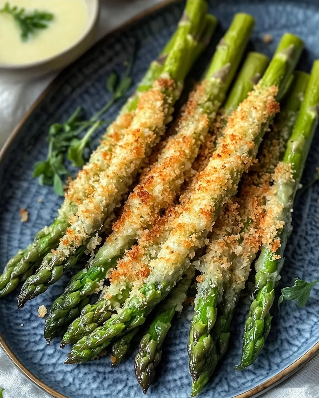 Knuspriger Parmesan Spargel aus dem Ofen