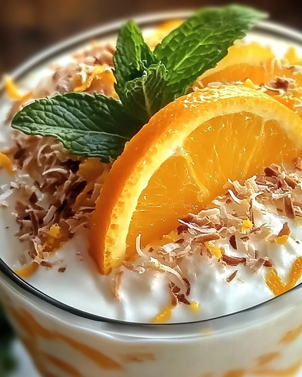 Kokosnuss Orange Glühen – Ein einfacher Desserttraum