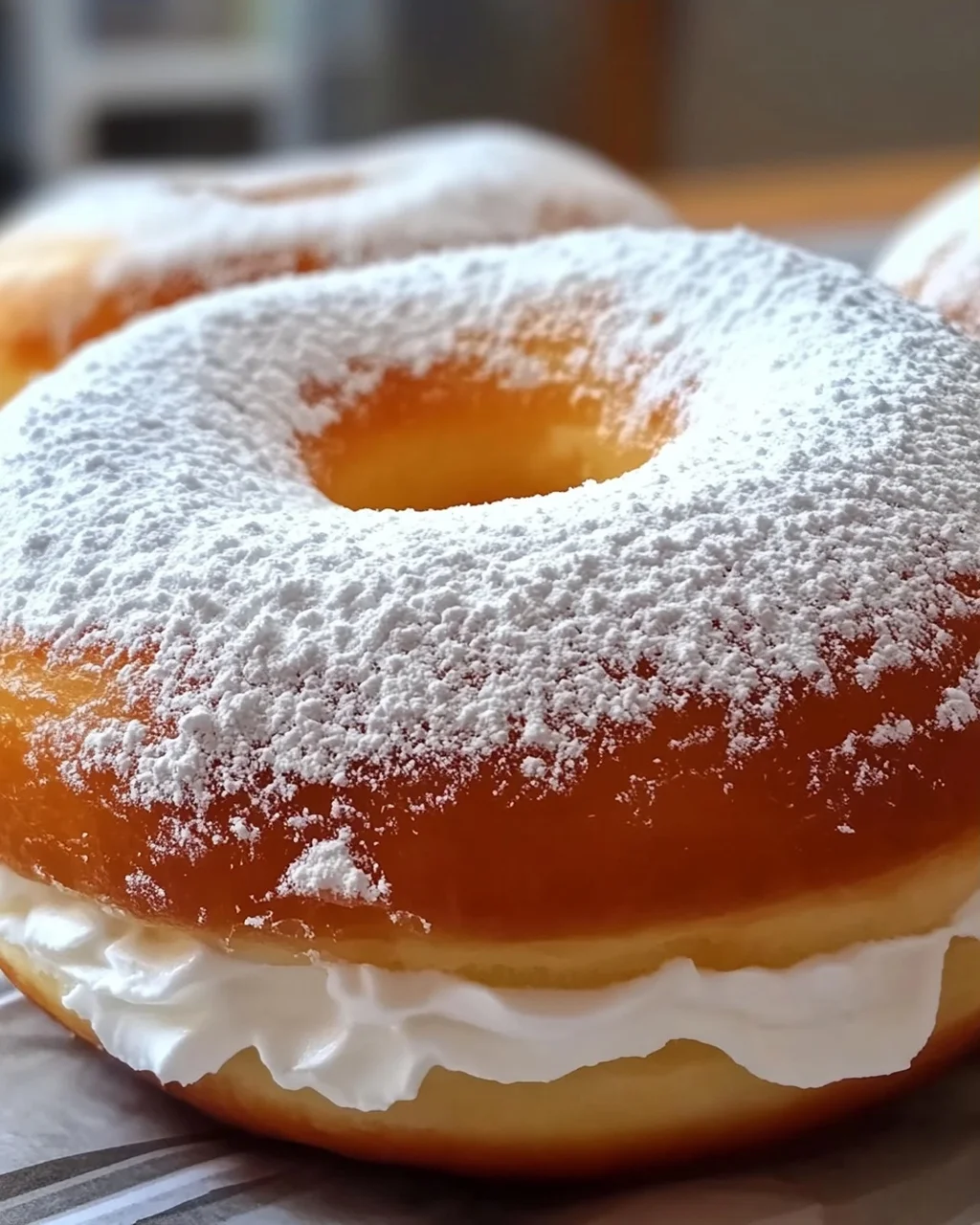 Koreanischer Milchsahne-Donut für Feinschmecker