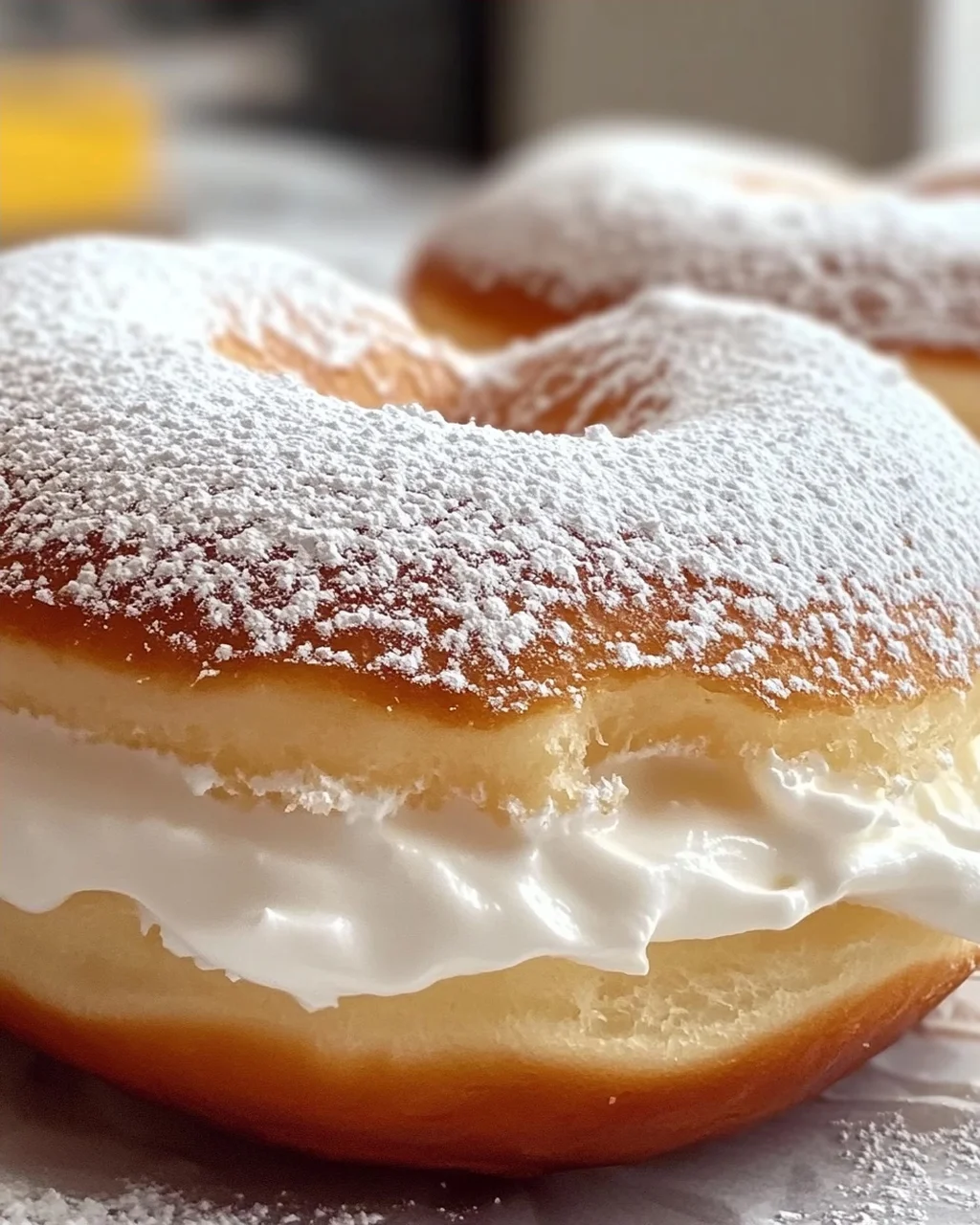 Koreanischer Milchsahne-Donut für Feinschmecker