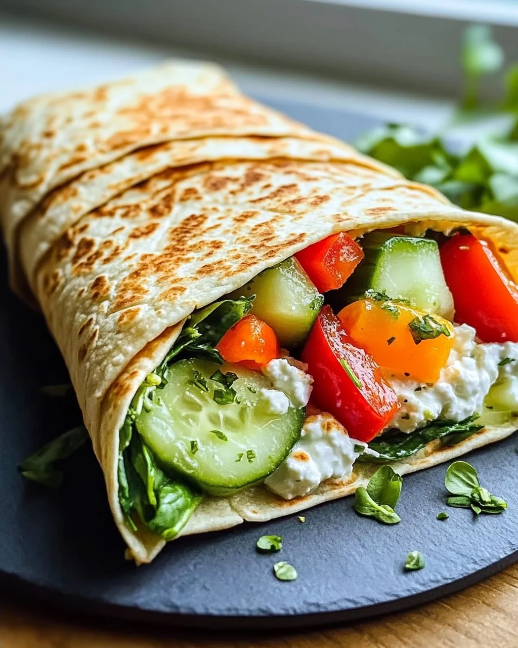 Leckere Hüttenkaese Wraps - Gesund & Einfach Nachzumachen!