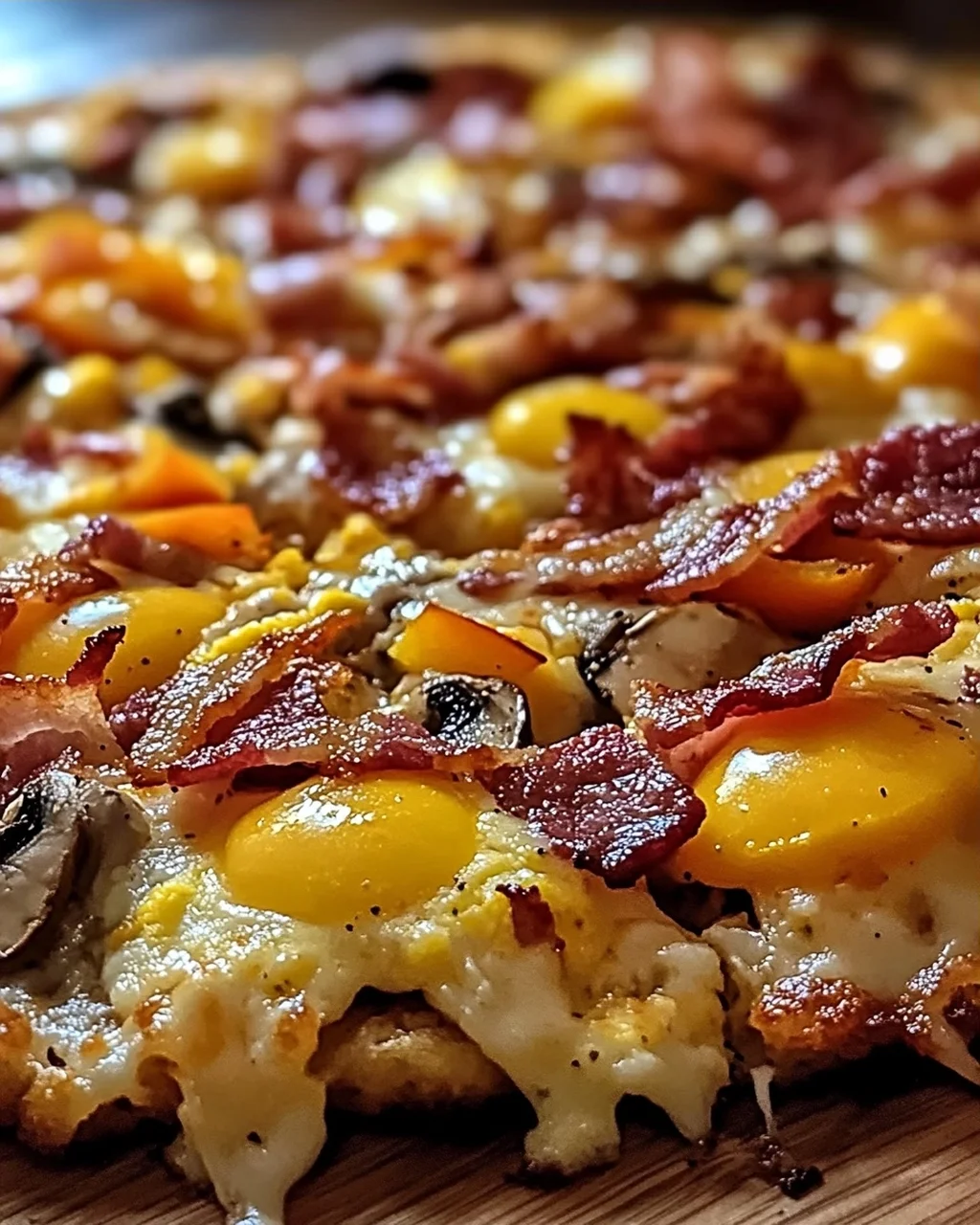 Pizza und Rösti-Kruste für ein Frühstücksvergnügen