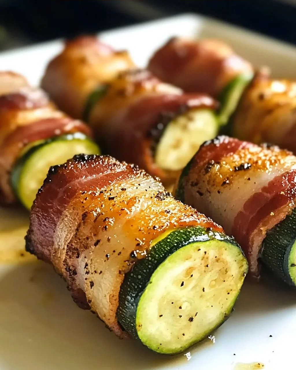 Speck-Umwickelte Zucchini-Bissen für den perfekten Snack