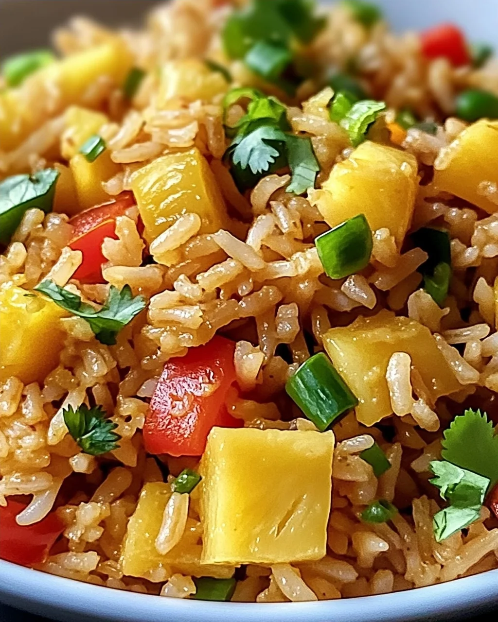 Thailändischer Ananas gebratener Reis für jeden Tag