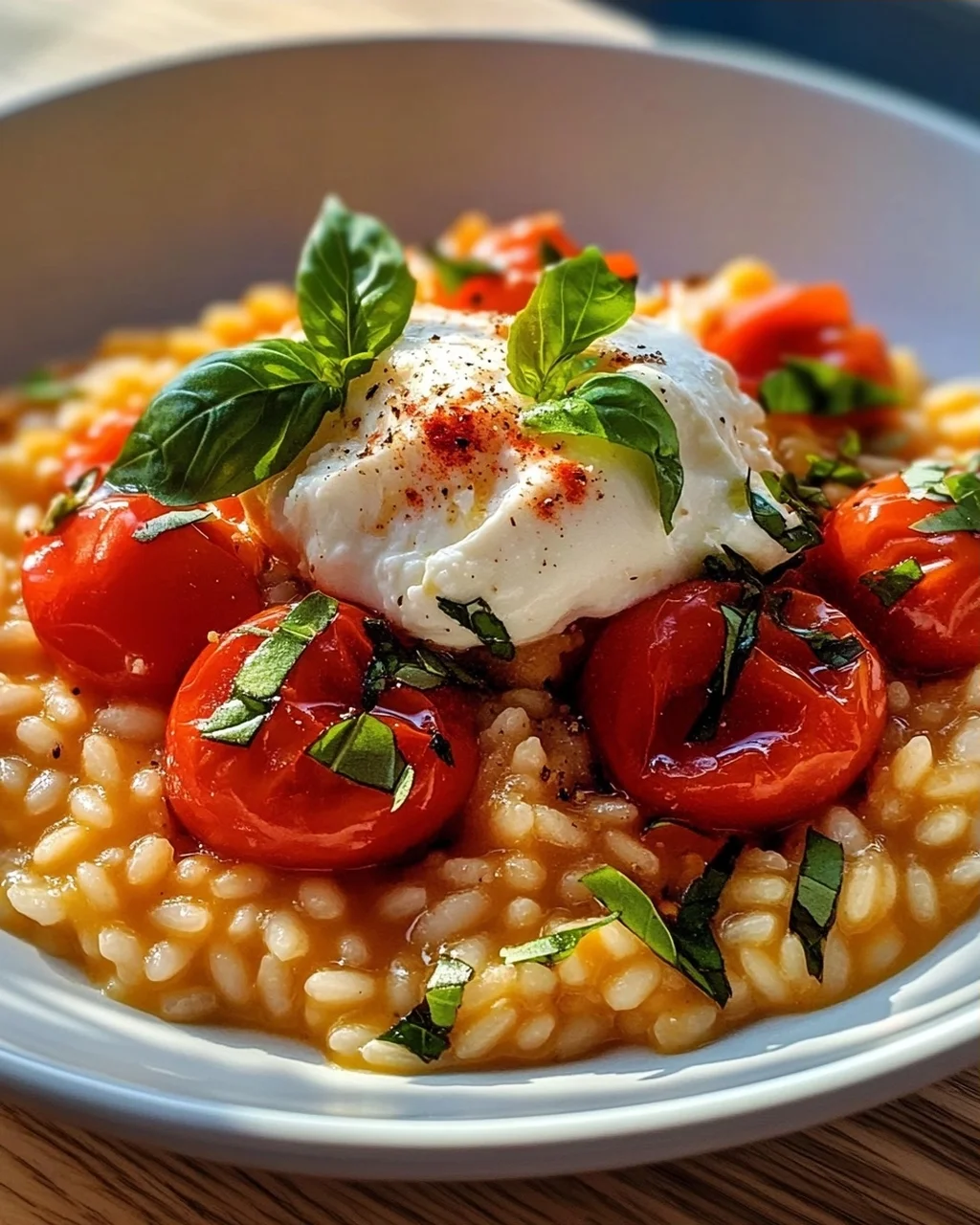 Tomatenrisotto mit Burrata – Cremig & Unwiderstehlich!