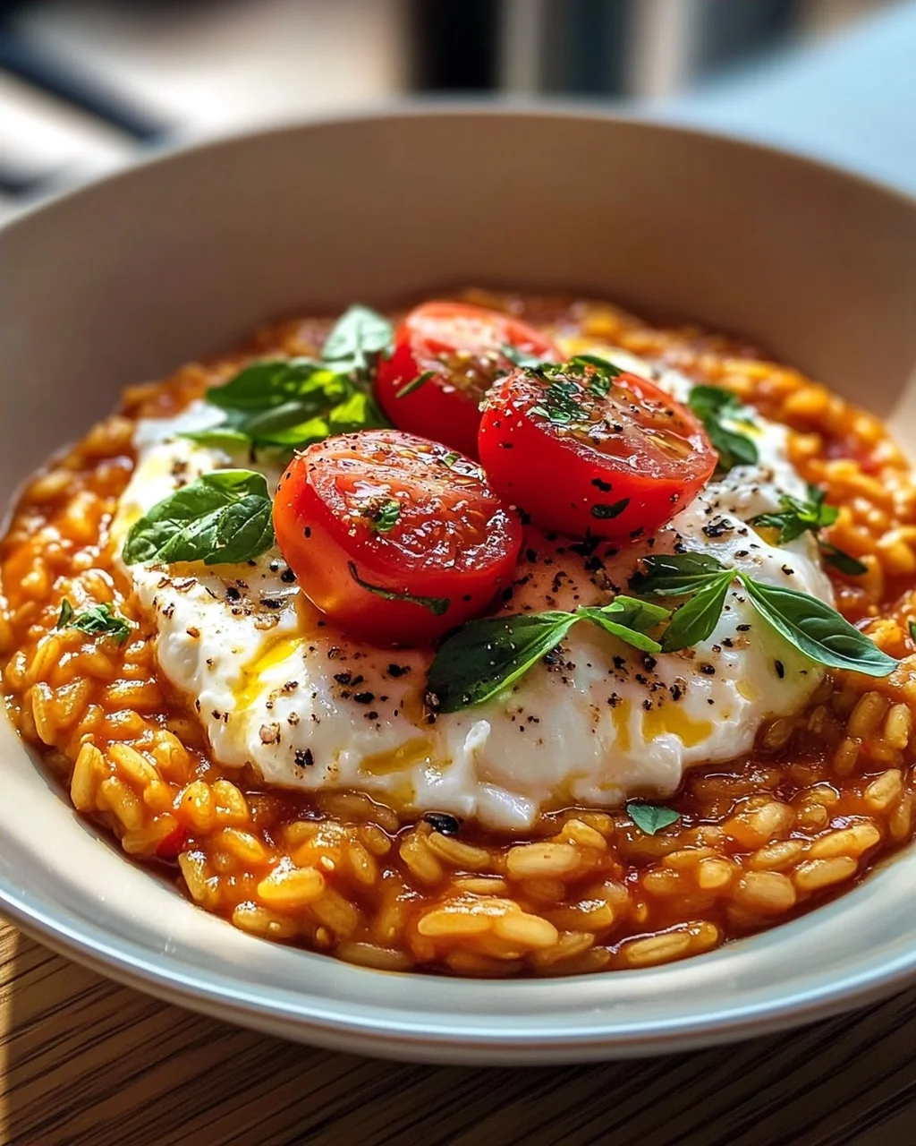 Tomatenrisotto mit Burrata – Cremig & Unwiderstehlich!