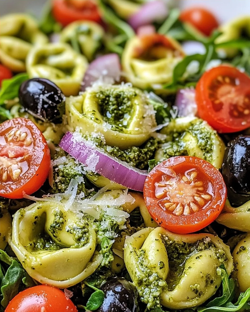 Tortellini-Salat mit Pesto