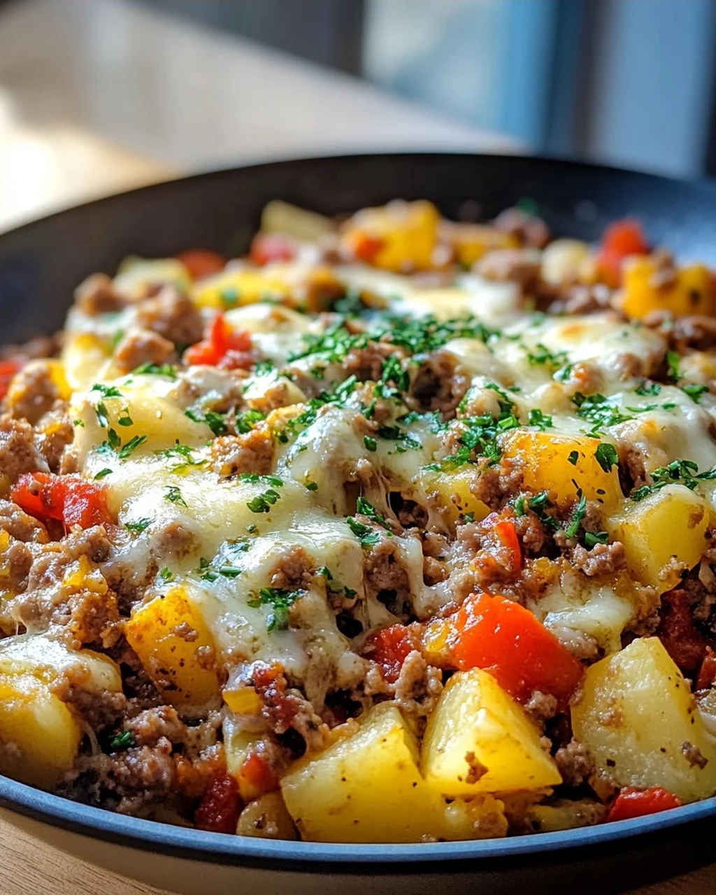 Würzige Hackfleisch-Kartoffel-Pfanne