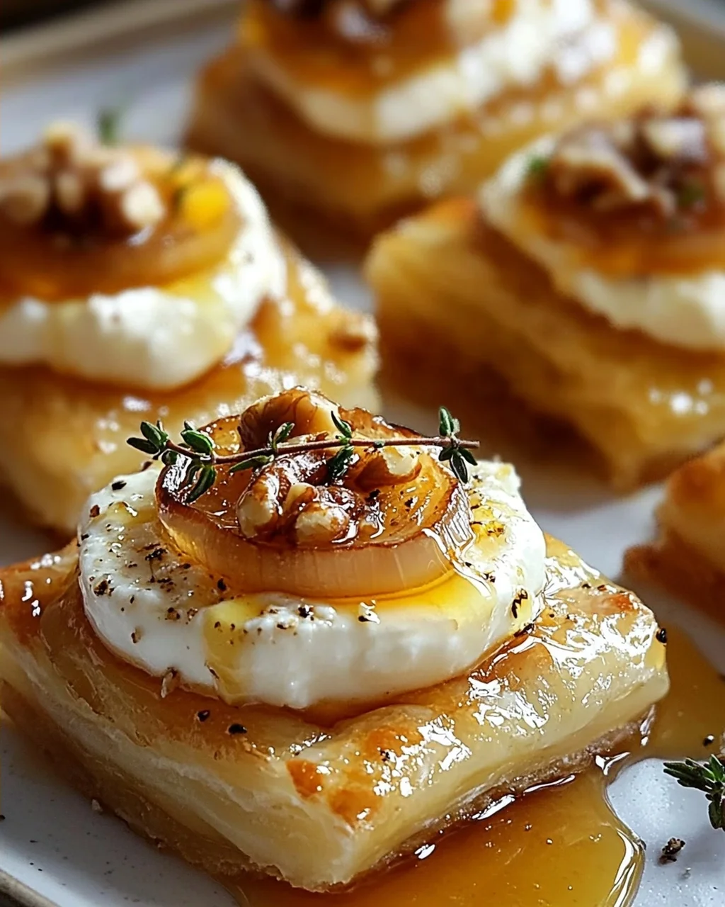 Ziegenkäse & Honig Häppchen: Süß-salzige Leckerbissen